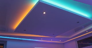 Натяжной потолок с подсветкой Тайшет, цена от 2157 руб.